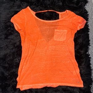 American Eagle Pink T-Shirt - Size Small